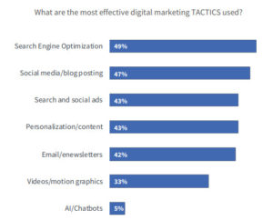 Website Marketing Tactics Success Graph